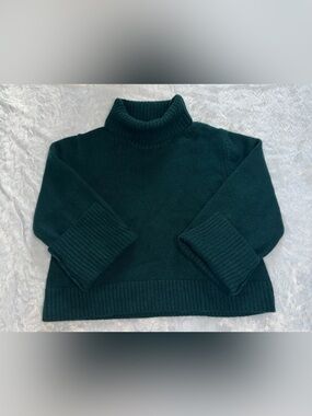 Stateside Forest Green Ribbed Turtleneck Sweater
